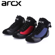 Новинка ARCX мужские мотоциклетные защитные короткие ботинки для гонок по бездорожью Chopper Cruiser Touring защитные ботинки для голеностопа европейские размеры 39-45