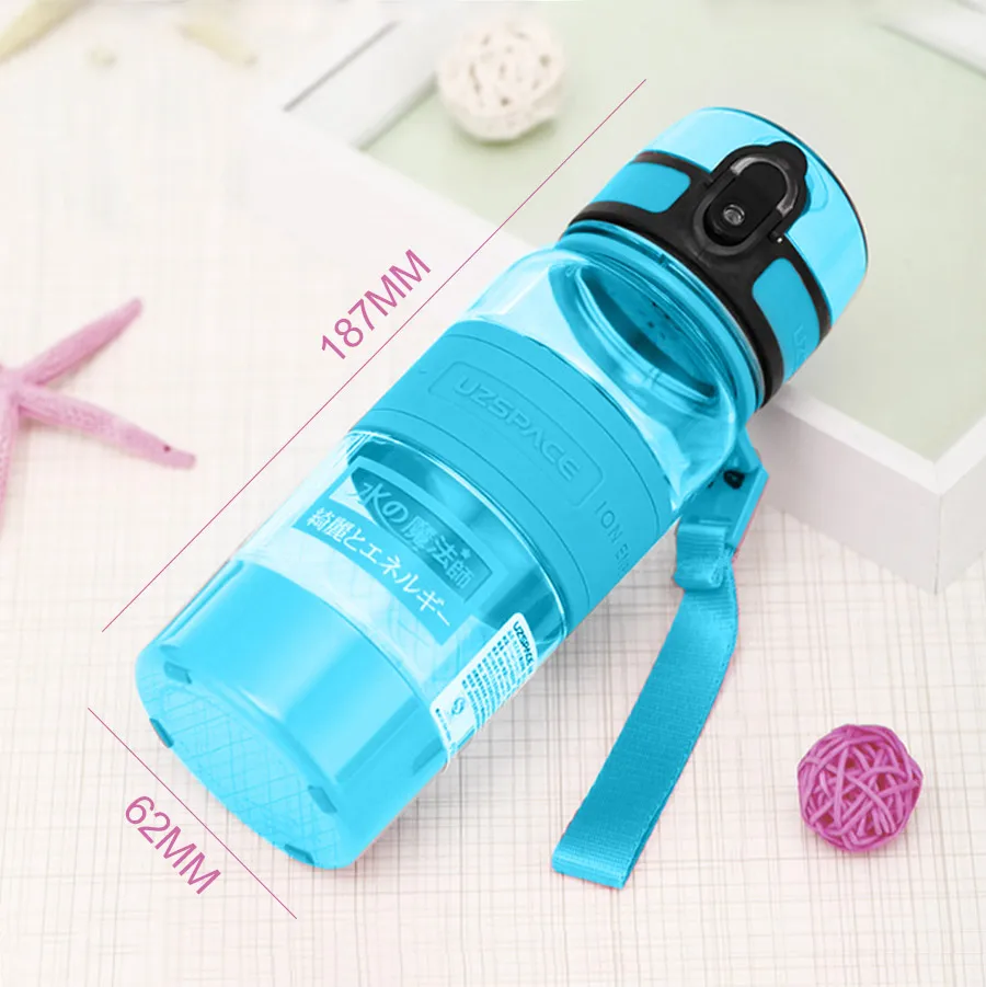 UZSPACE 350 ml Water Bottle Portable Leakproof Eco-friendly Sports Hiking Tea My Drink Bottle Large Capacity Kettle With filter04