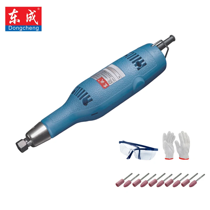 

Dongcheng 105W Power Tools Angle Grinder Multifunction Rotary Variable Speed Mini Belt Grinder DIY Creative Engraver Tools Set