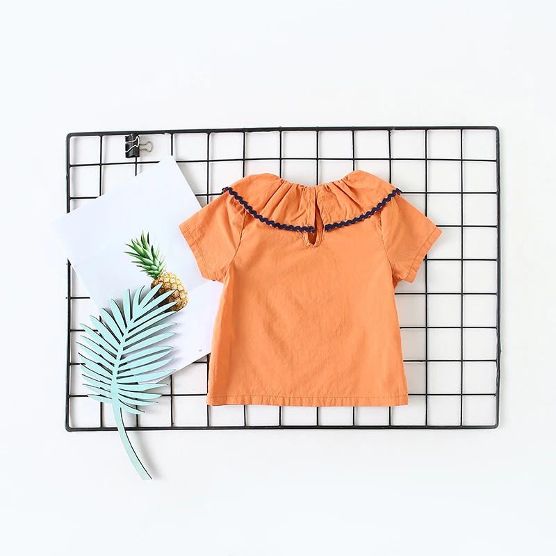 Рубашка с рисунком лисы хлопковая блузка без рукавов для маленьких мальчиков и девочек летние детские топы, детская одежда, размеры от 0 до 3 лет