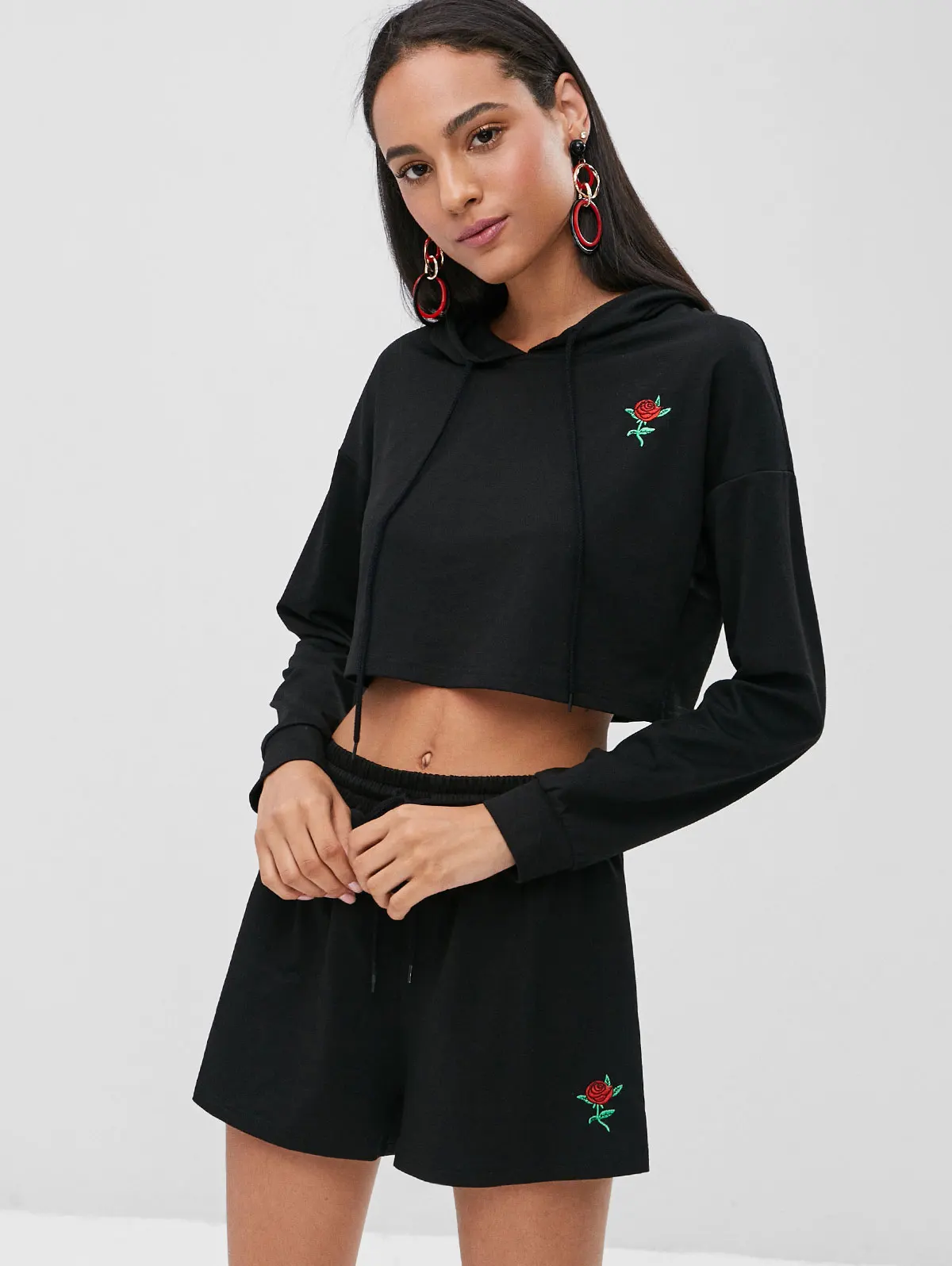 cropped sweatsuit set