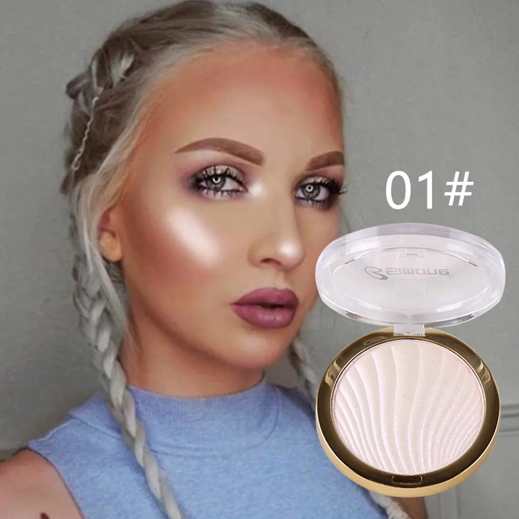 

highlighter makeup High Gloss face powder Blemish Cheek Silhouette Enhancement Powder Cake iluminador maquillaje facial #y2