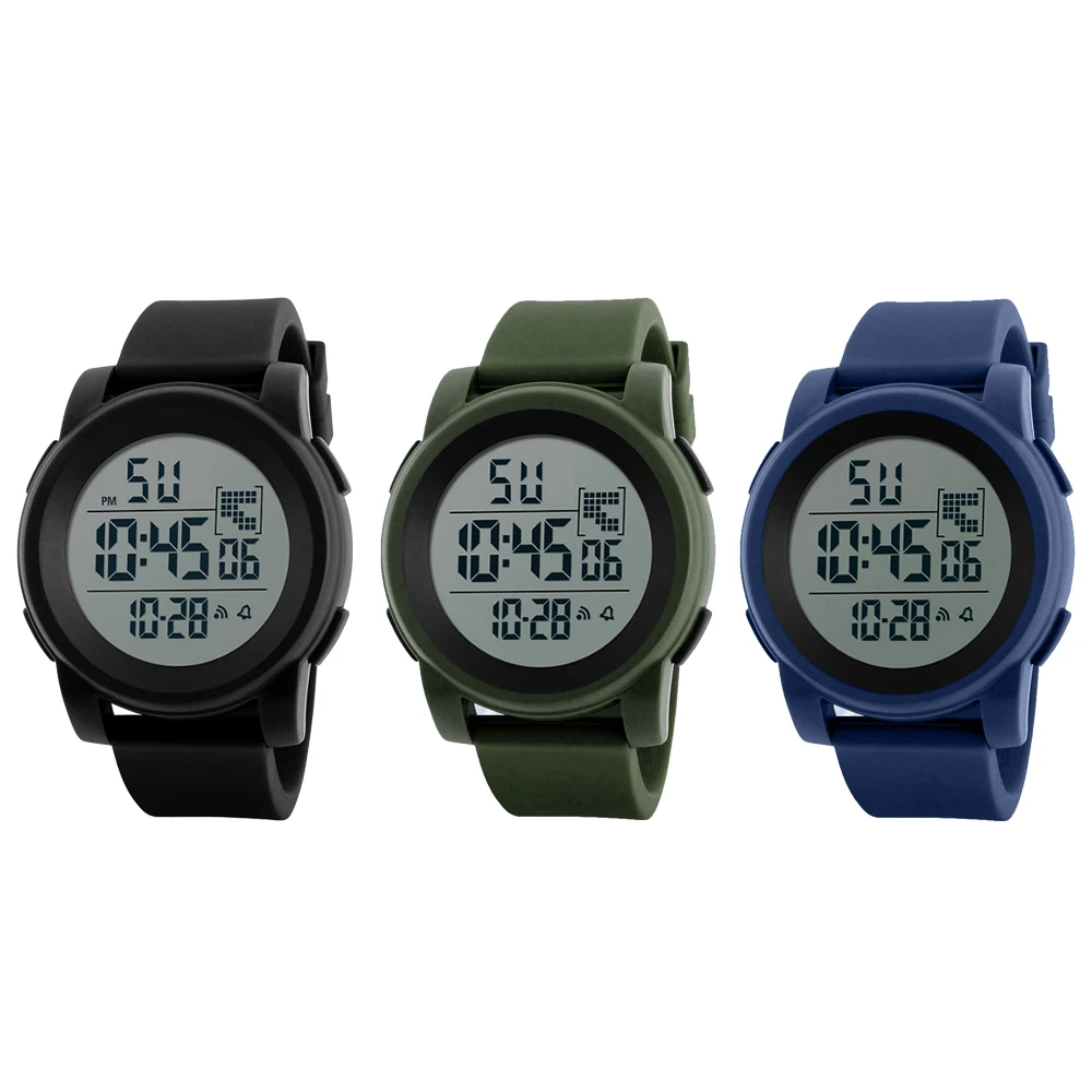 

Multifunction LED Digital Date Watch Simple Men Alarm clock Sport Army Wrist Intelligent Watch Student Adult Electronic Watch
