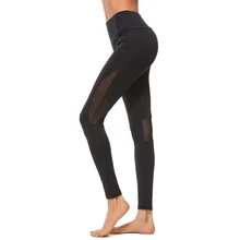 2018 New Sexy Women Leggings Gothic Insert Mesh Design Trousers Pants Big Size Black Capris Sportswear New Fitness Leggings mesh insert leggings