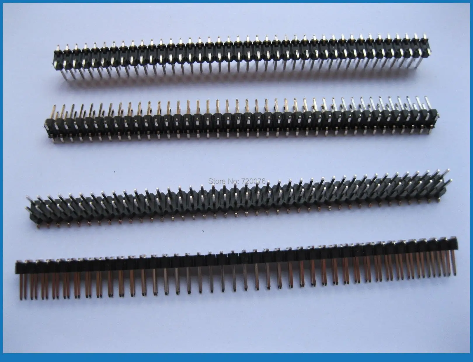25 pcs Gold Plated SMD SMT 2.54mm Breakable Male Pin Header 80pin Dual Row 10 pcs 2x10 p 20 pin 1 27 mm male header dual row straight pcb smt male pin headers rohs lead free