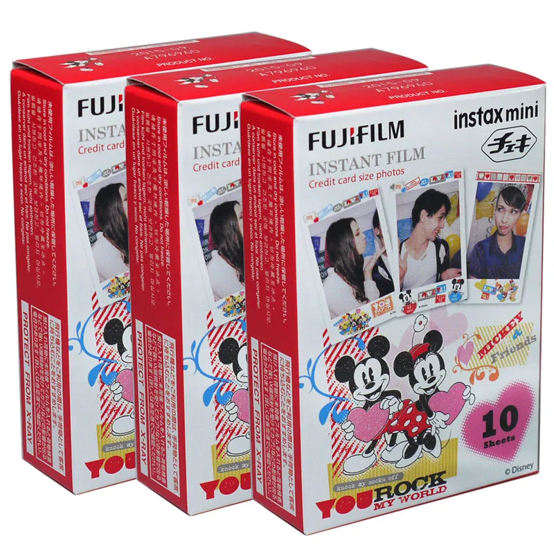 Fujifilm Instax Mini Mickey& Friends мгновенная 30 пленка для Fuji Mini 7 s 8 25 50 s 70 90& Share SP-1