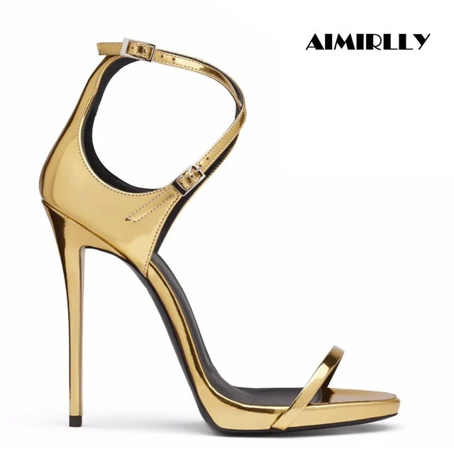 US $45.1 18% OFF|Aimirlly Women Shoes Open Toe High Heels Stiletto Sandals Ankle Cross Strap Golden Ladies Wedding Party Shoes in High Heels from US $45.1 18% OFF|Aimirlly Women Shoes Open Toe High Heels Stiletto Sandals Ankle Cross Strap Golden Ladies Wedding Party Shoes in High Heels from