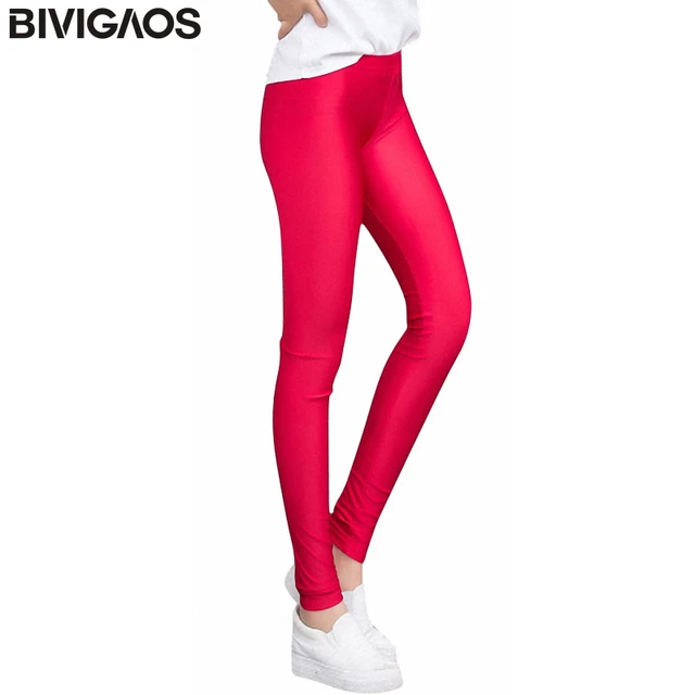 Buy BIVIGAOS Summer Spandex Ice Silk Leggings Thin
