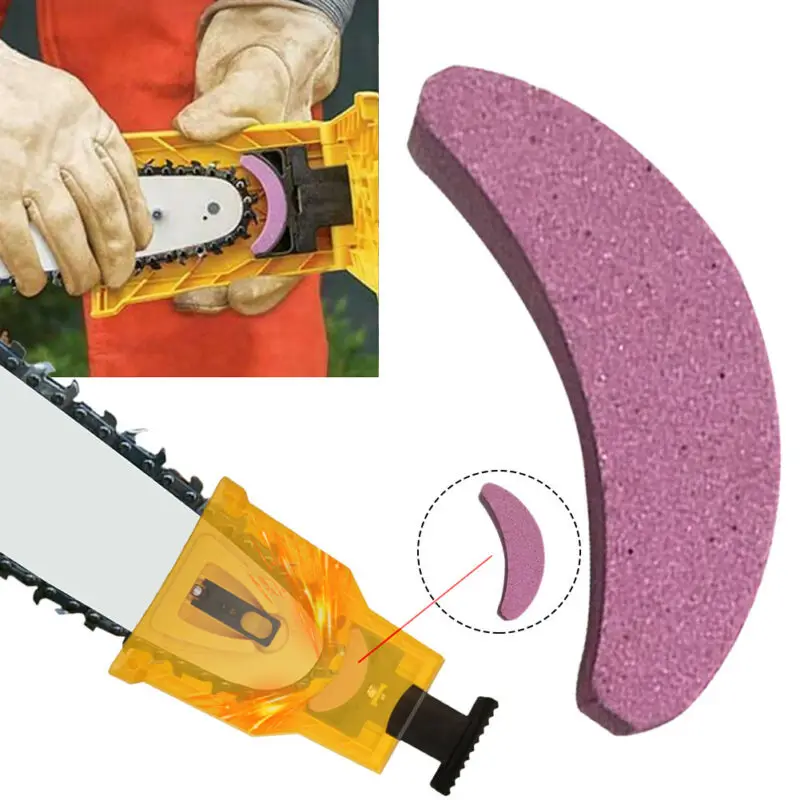 

2pcs Chain Saw Teeth Sharpener Tool Whetstone Saw Chain Sanding Stone Professional Woodworking Chainsaw Grinding Sharpener Tool