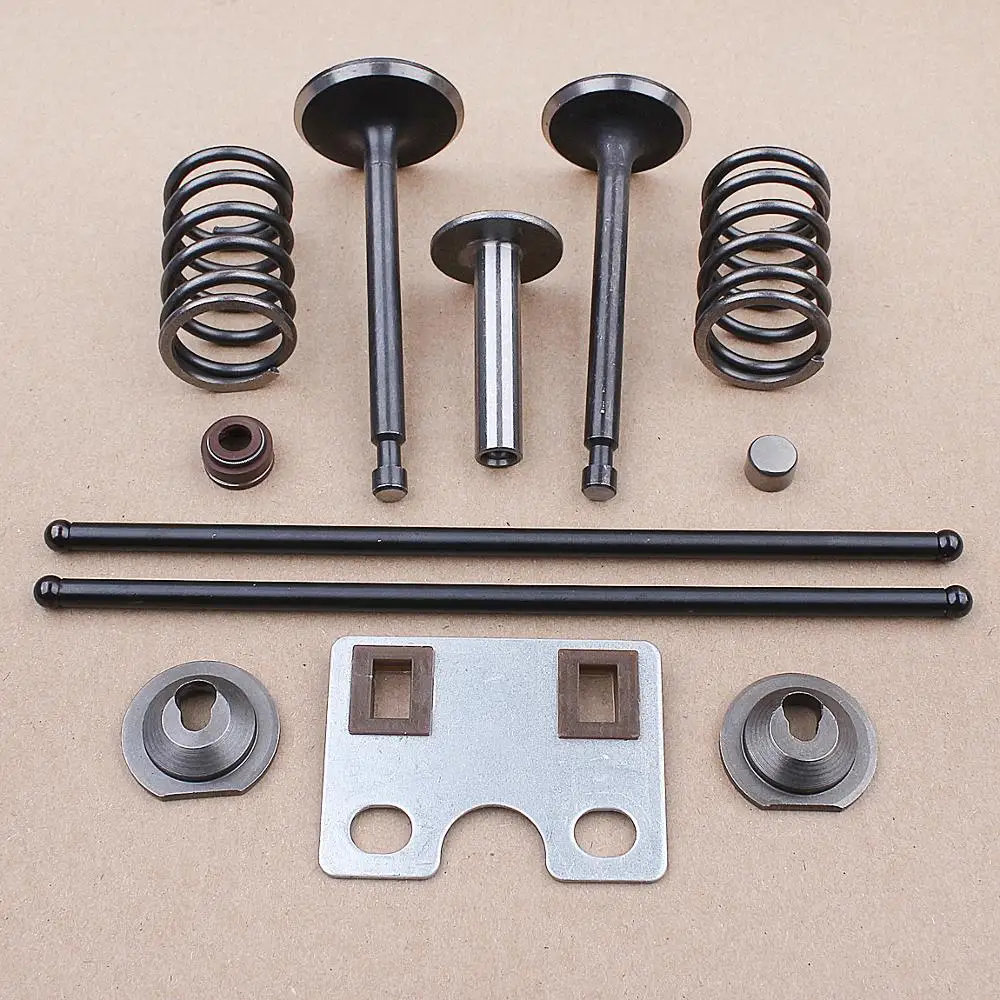 Intake Exhaust Valve Push Rod Spring Kit for Honda GX390 GX340 188F 13HP 11HP Push Rod Guide Plate Gas Engine Motor