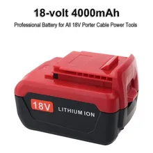 Беспроводные Мощность инструменты Замена литий-ионный Батарея для Porter кабель PC18B PC18BL PC18BLX PC18BLEX 18 вольт 4.0Ah