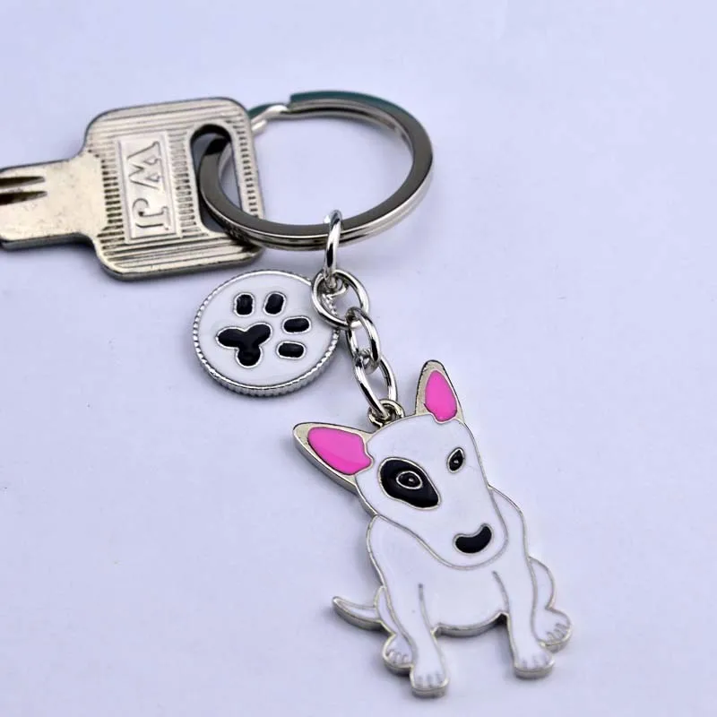 Wholesale American Pit Bull Terrier Keychains Pet Key Ring Dogs