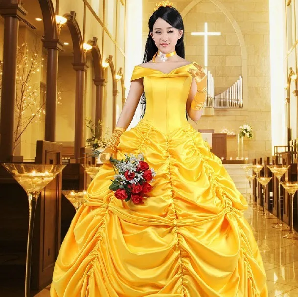 XS XXXL Belle Princess Halloween Costume Fantasia Women Cosplay Beauty
