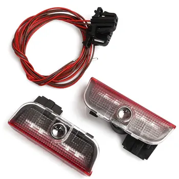 

2X Car LED Logo Light Door Projector Welcome Lights For Volkswagen V-W Passat B6 B7 Tiguan Jett-a MK5 MK6 MK7 CC EOS Golf 5 6 7