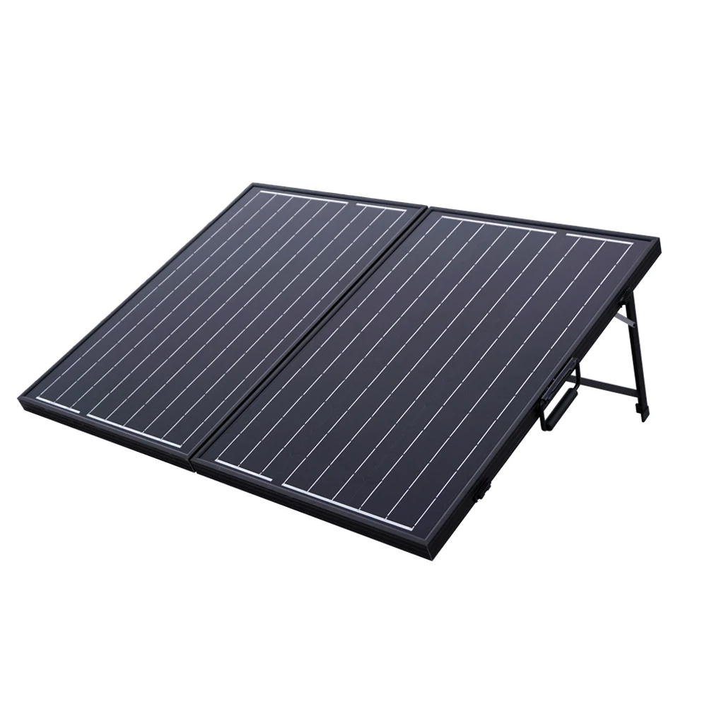 

100W Mono Folding Foldable Solar Panel Complete Kit for 12V Battery Off Grid Solar Generators