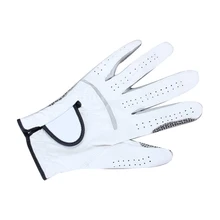 Белая мужская левая противоскользящая мягкая перчатка Для Гольфа Cabretta Синтетическая кожа Новинка