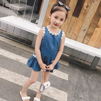 

2018 new spring autumn/winter/summer Girls Kids Boys Flower vest Dress comfortable cute baby Clothes Children Clothing