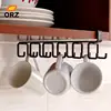 ORZ Kitchen Storage Rack Cupboard Hanging Hook Shelf Cup Dish Hanger Chest Storage Shelf Bathroom Holder Organizer Hooks ► Photo 1/5
