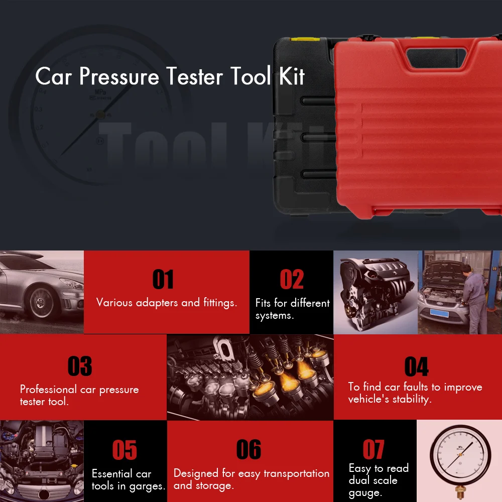 Топливный насос, тестер инжектор давления, манометр, бензиновый тест 0-140psi