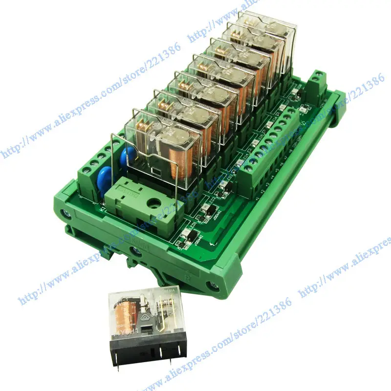 24V 16A Omron Реле модуль 6-канальный драйвер платы выход Плата усилителя платы ПЛК Omron Реле G2R-1-E Omron PNP триггерный релейный модуль