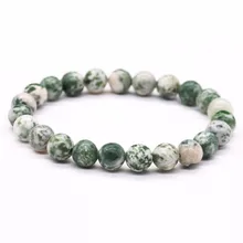 Зеленые Бусины Mala Браслет Йога камень бисером энергетические ювелирные изделия Оригинальные ручной нити для мужчин и женщин мужчин ювелирные изделия здоровье