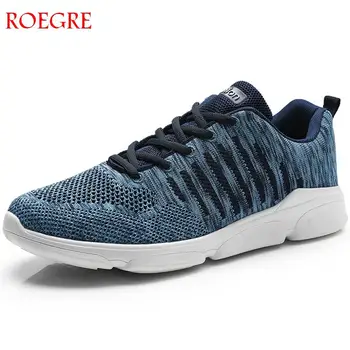 

2019 New Hot Sales Fashion Light Breathable Sneakers Lace-up Men Casual Shoes Black Red Plus Size 39-48 Luxury Brand Flat Shoes