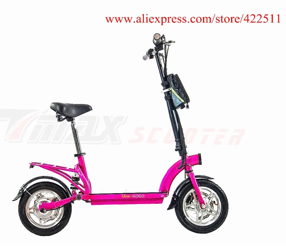 Flash Deal 2016  New 300W 36V Hub-motor Electric Scooter/Bicycle 10AH Lithium Battery 2 Wheel Foldable Electric Scooter with Seat 2