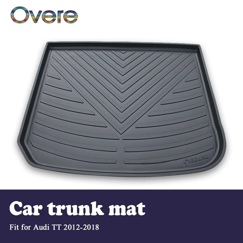 

Overe 1Set Car Cargo rear trunk mat For Audi TT 2012 2013 2014 2015 2016 2017 2018 Boot Liner Tray Anti-slip mat Accessories