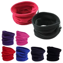 Ветронепроницаемый женский мужской теплый флисовый шарф STrend из плотного флиса Scarfcarf теплая маска осенние и зимние популярные шарфы