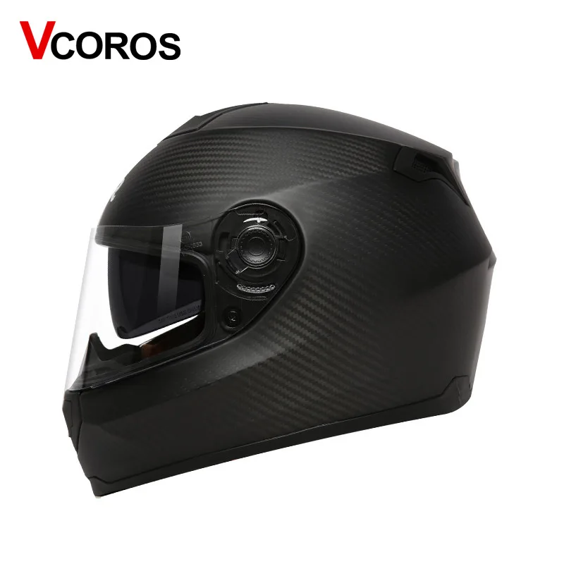 Buy Carbon Fiber full face motorcycle helmet Double