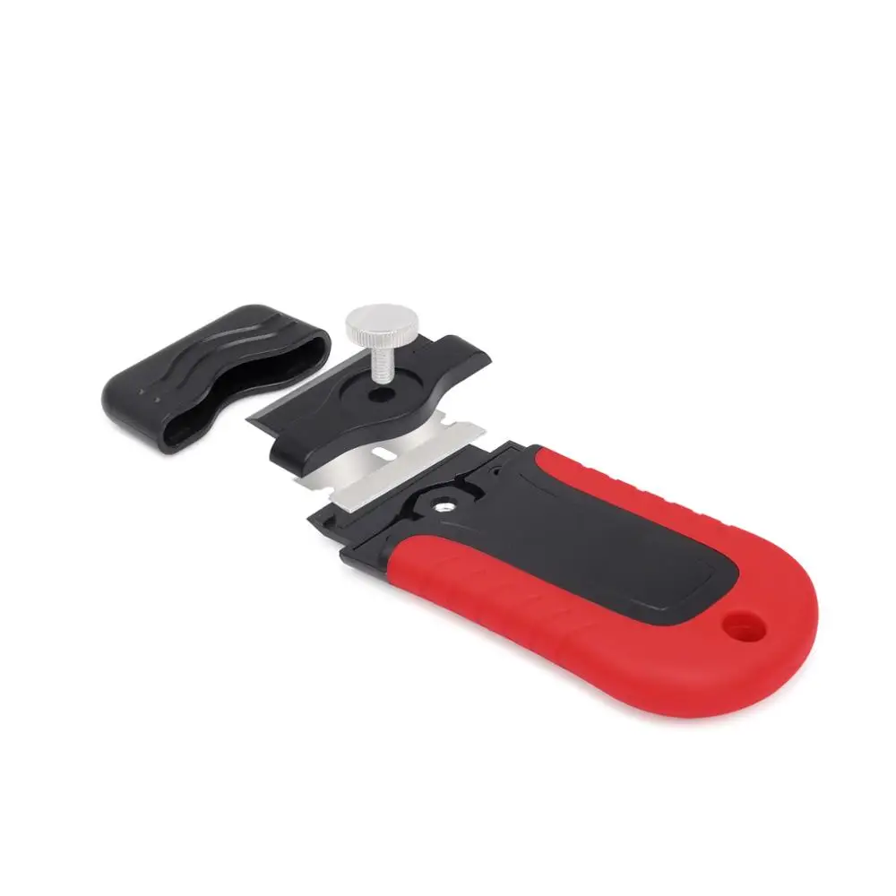FOSHIO Window Ceramic Glass Cleaning Razor Scraper +5pcs Metal Blade Vinyl Car Wrap Film Sticker Remover Tool House Squeegee