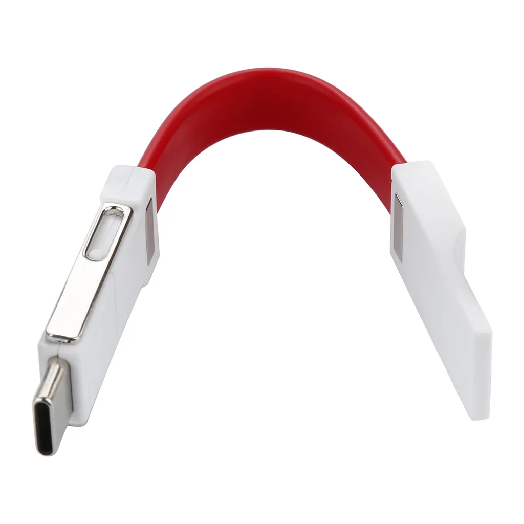 

EPULA Plastic + Metal Magnetic Micro USB Type-C Charger Data Charging Cable Cord Keychain 9CM Short Drop ship