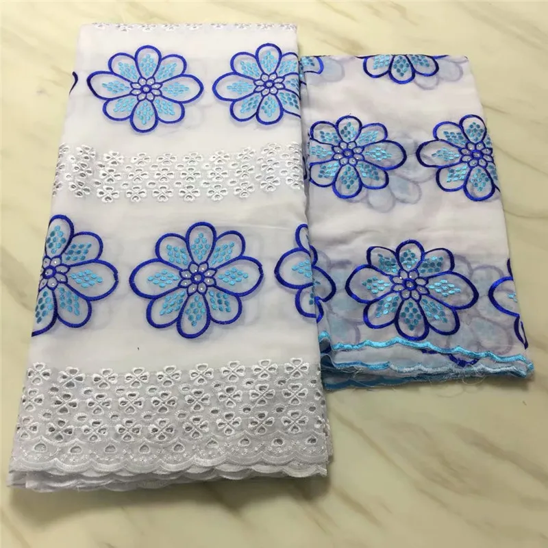 

Blesing White cotton lace fabric with embroidery swiss voile lace in switzerland with stones african lace fabric 2019