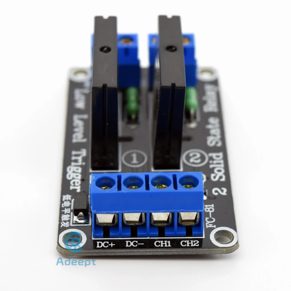 Adeept Новинка 5 в 2 канала твердотельные релейные платы для Arduino Raspberry Pi 8051 AVR DSP