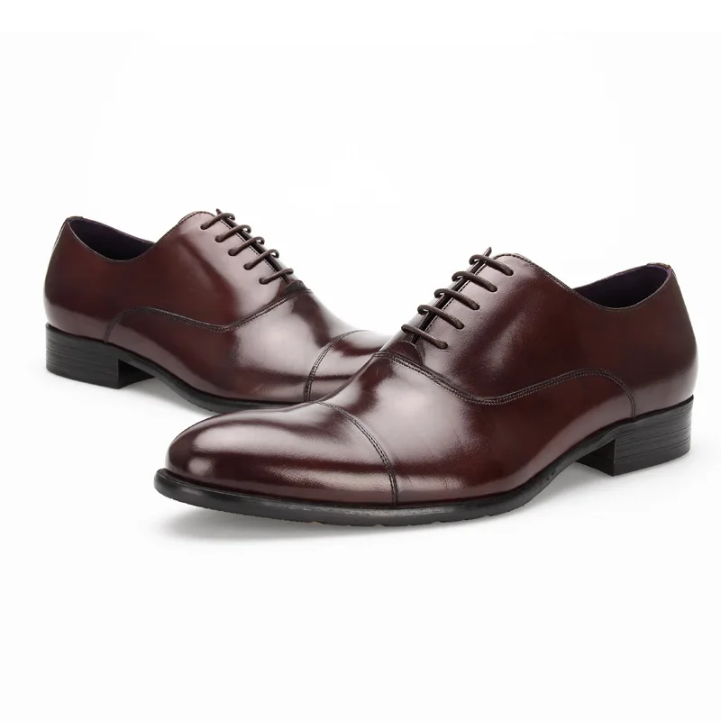 Новое поступление; Брендовая обувь; мужская деловая обувь из натуральной кожи; Мужская официальная обувь в британском стиле; Мужская обувь из коровьей кожи