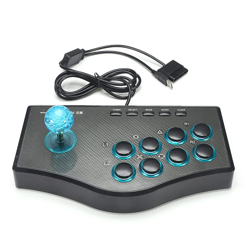 

USB Gamepad Game Controller Rocker Joystick Arcade Stick Fight For PS3 / PC For Android Plug And Play Fighting Street Feeling