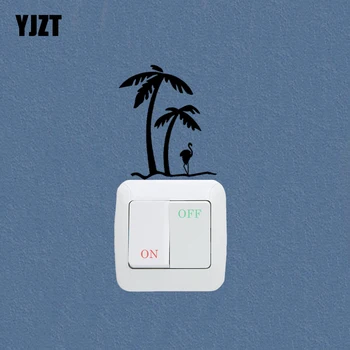 

Palm Tree & Flamingo Fashion Wall Stickers Switch Decorative Vinyl Decals 7SS0665