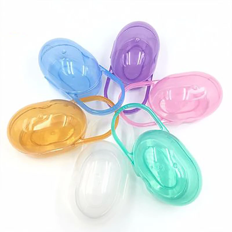 

Newborn Babies Pacifier Toddlers Pacifier Case Boys And Girls Soild Colors Travel Pacifiers Storage Box Infants Feeding Products