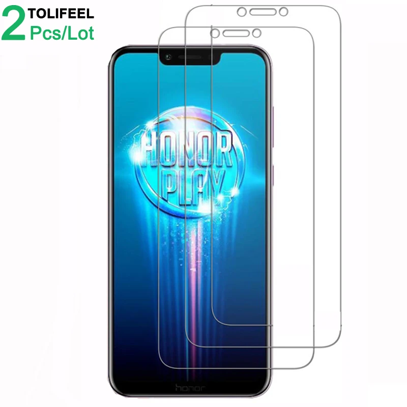 

2Pcs Tempered Glass For Huawei Honor Play Screen Protector 9H 2.5D Phone On Protective Glass For Huawei Honor Play Glass