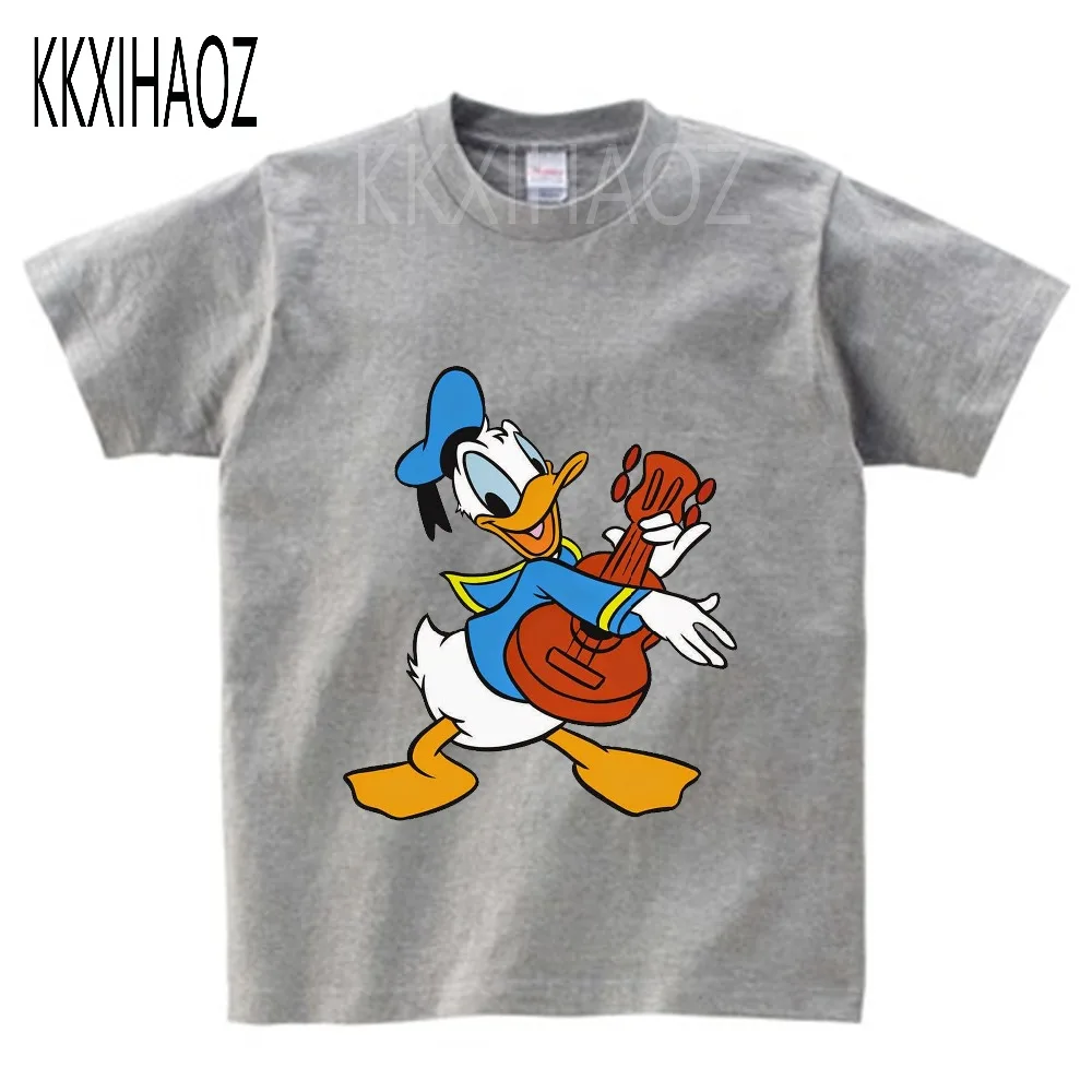 Детская футболка с Микки Маусом футболка с героями мультфильмов для мальчиков и девочек детские летние топы с короткими рукавами, Детская разноцветная одежда От 2 до 12 лет N
