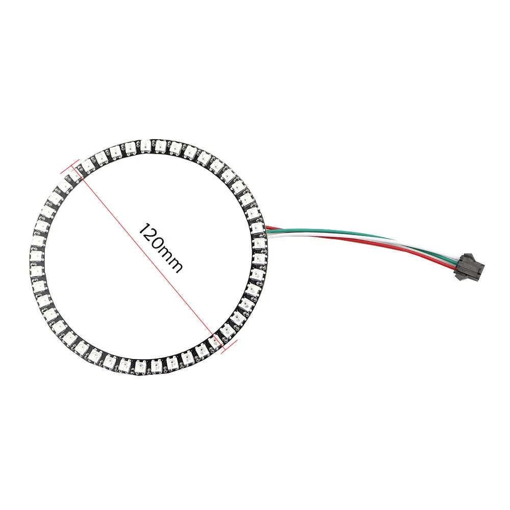 2812 WS2812B светодиодная модульная лента SMD5050 RGB индивидуальная адресная Золотая