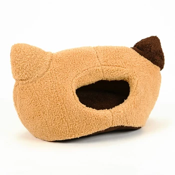 

Brown Cat Ear Bed for Pet Cat Cave Bed Removable Cushion,Waterproof Bottom Most Lovely Pet House Gift