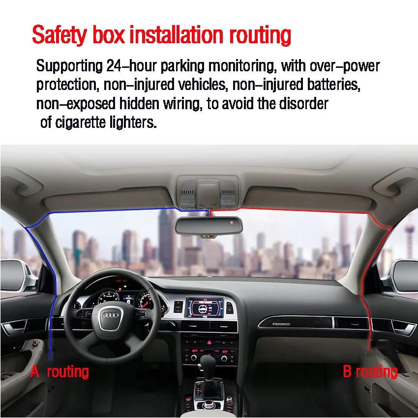 Car DVR For Benz's new A200L Car Road Record WiFi DVR  Driving Video Recorder Novatek 96658 HD 1080P Dash Cam Night Vision  9