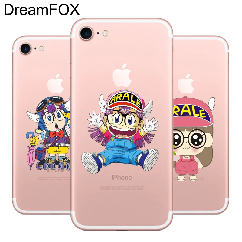 Goede DREAMFOX L502 Arale Zachte TPU Silicone Case Cover Voor Apple iPhone XR XS Max 8X7 6 6 s plus 5 5 s SE 5C 4 4 s