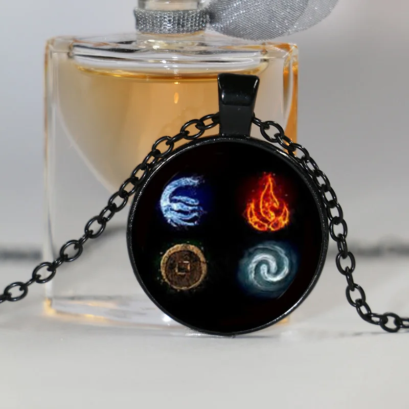 Аватар из мультфильма Last Airbender стеклянный купол подвеска ожерелье сделай сам