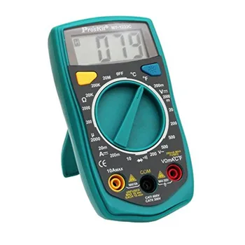 

MT-1233C-C 3 1/2 Digital Multimeter DC AC Voltage Current Resistance Tester Ammeter Multitester Temperature Tester