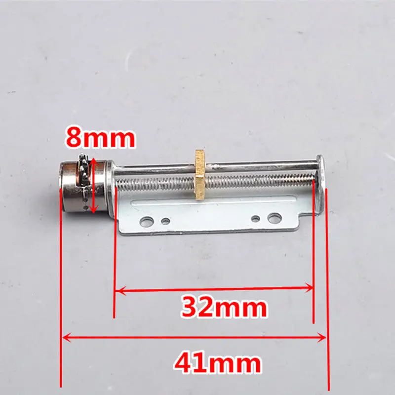 Микродвигатель постоянного точность линейных винт шаговый двигатель камер Мгновенной Печати Mini 8 мм 3V 5V 2-фазный 4-проводной шаговый двигатель гаечный ползунок