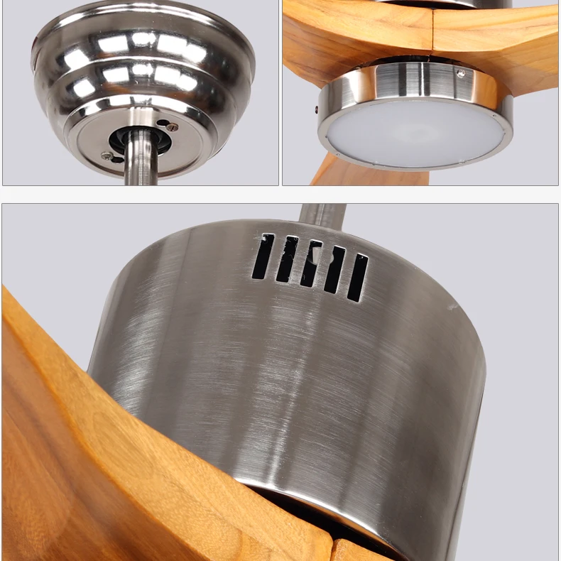 Ceiling fan light Mute Nordic Simple Invisible Fan Light Restaurant Bedroom Home Chandelier Three Color