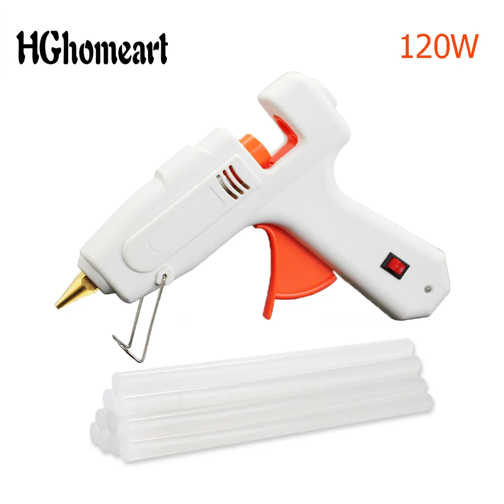 

100-120W High Power Hot Melt Glue Gun 110-220V DIY Power Tool Craft Projects Hot Glue Gun Match 11mmX20mm Glue Stick