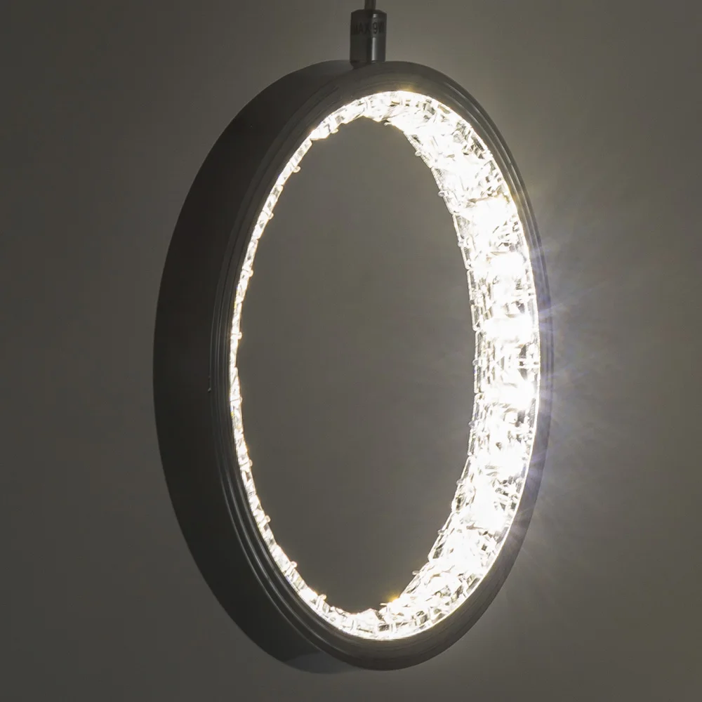 

Nordic Modern Circular ring Crystal pendant led light mini ceiling hunging lamp stairway corridor Lustre Chandelier